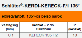 Schlüter®- KERDI-KERECK/FI 135°