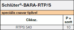 Schlüter-BARA-RTP/S