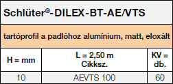 Schlüter-DILEX-BT-AE/VTS