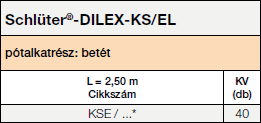 Schlüter-DILEX-KS/EL