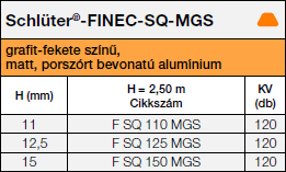 Schlüter®-FINEC-SQ-MGS