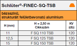 Schlüter®-FINEC-SQ-TSB