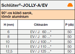 Schlüter®-JOLLY-A/EV