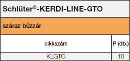 Schlüter®-KERDI-LINE-GTO