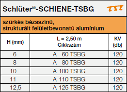 Schlüter®-SCHIENE-TSBG