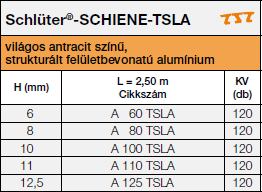 Schlüter®-SCHIENE-TSLA