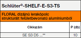Schlüter®-SHELF-E-S3 FLORAL TS