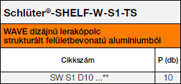 Schlüter®-SHELF-W-S1 WAVE TS