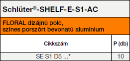 Schlüter-SHELF-E-S1-AC FLORAL, D5