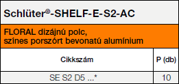 Schlüter-SHELF-E-S2-AC FLORAL, D5