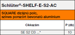 Schlüter-SHELF-E-S2-AC SQUARE, D3