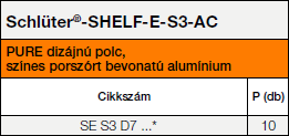 Schlüter-SHELF-E-S3-AC PURE, D7