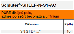 Schlüter-SHELF-N-S1-AC PURE, D7