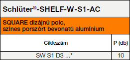 Schlüter-SHELF-W-S1-AC SQUARE, D3